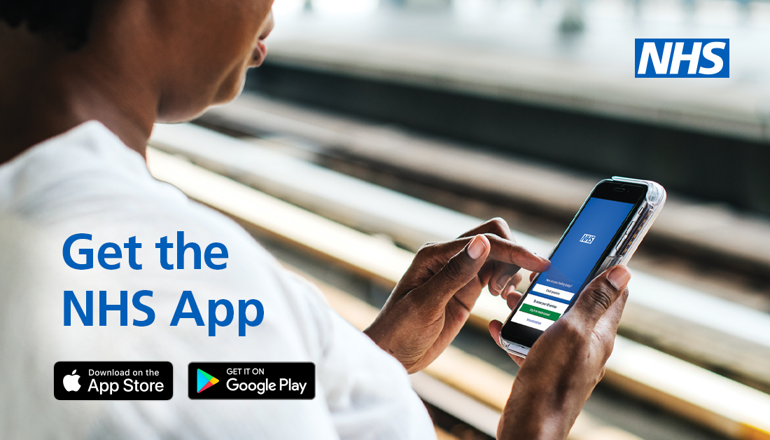 Get the NHS App Download on the App Store or get it on Google Play